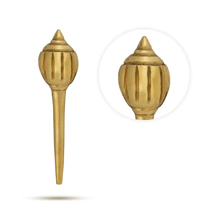 Hanuman Gada - 3.5 Inches | Brass Astra/ Swamy Alangaram/ Gadhai for Deity Decoration