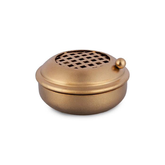 Dhoopkal with Stand - 5.5 x 3.5 Inches | Dhoop Stand / Sambrani Stand / Dhoopakal with Handle for Pooja - Sambrani Stand