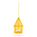 Hanging Bird Cage Cone Hut Nest Tealight Holder with Chain -8 x 5 Inches | Metal T Light Holder/ Tea Light Holder - Table Stand Accessories