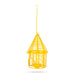 Hanging Bird Cage Cone Hut Nest Tealight Holder with Chain -8 x 5 Inches | Metal T Light Holder/ Tea Light Holder - Table Stand Accessories