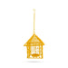 Hanging Bird Cage Square Hut Nest Tealight Holder with Chain -6.5x5 Inches | Metal T Light Holder/ Tea Light Holder - Table Stand Accessories