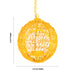 Hanging Bird Cage Round Hut Nest Tealight Holder with Chain -6x4.5 Inches | Metal T Light Holder/ Tea Light Holder - Table Stand Accessories