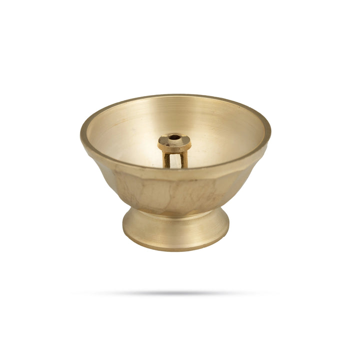 Pyali Fancy Deep - 1 x 2 Inches | Brass Diya // Vilakku/ Brass Lamp/ Brass Deepam for Pooja
