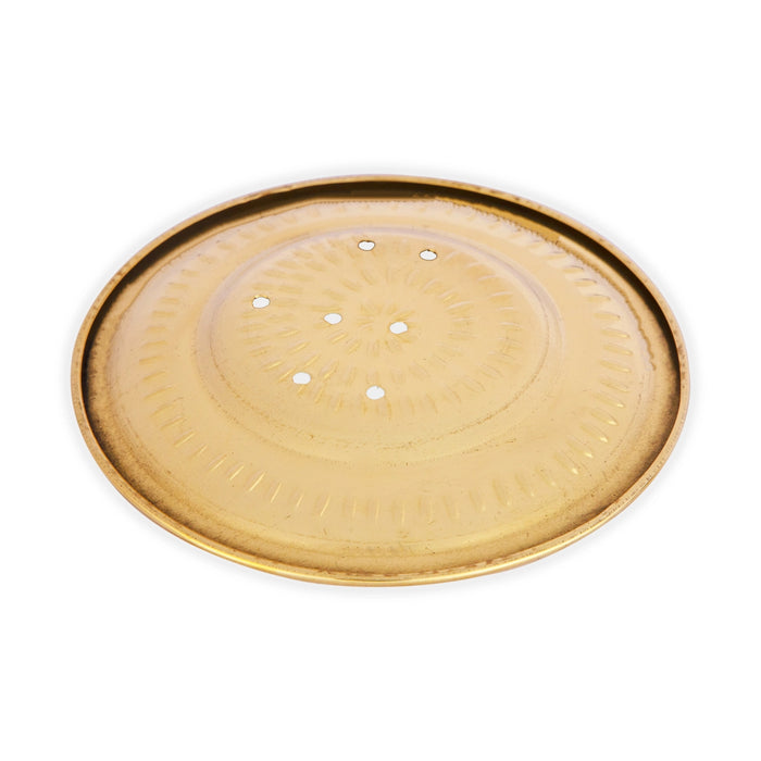 Brass Plate - 5.5 Inches | Thali Plate/ Pooja Plate/ Pooja Thali for Home - Pooja Plate & Tray