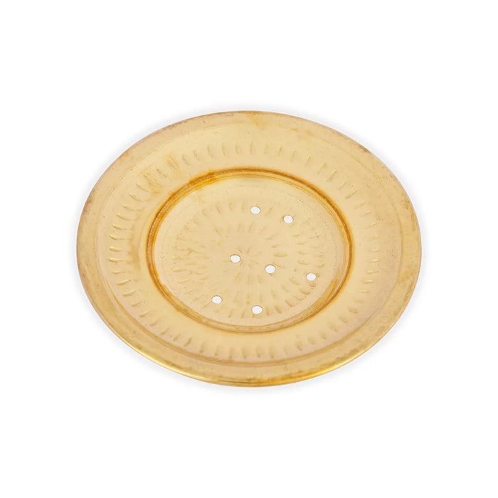 Brass Chippal Plate – 6.5 Inch Dia | Rice Chippal Plate / Brass Hole Plate For Kitchen Use