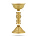 Kalanji Diya - 5 x 5 Inches | Brass Lamp / Kalanchi Deepam / Kalanjiam Diya for Pooja - Sambrani Stand