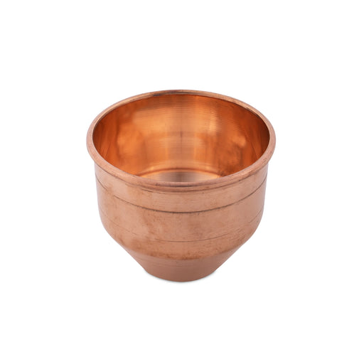 Copper Vattil - 2.5 x 3 Inches | Copper Vessel/ Copper Bowl for Pooja - Bowls