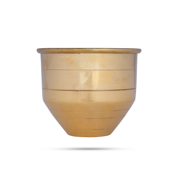 Brass Vattil - 2.5 x 3 Inches | Brass Vessel/ Puja Patra/ Brass Bowl for Pooja/ 95 Gms Approx - Bowls