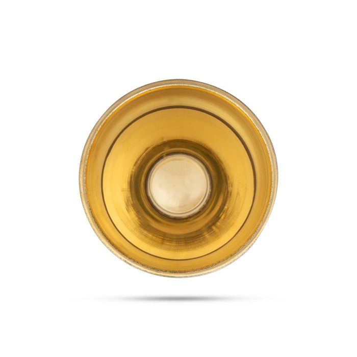 Brass Vattil - 2.5 x 3 Inches | Brass Vessel/ Puja Patra/ Brass Bowl for Pooja/ 95 Gms Approx - Bowls