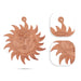 Copper Sun Face Wall Hanging -4.5 x 4 Inches | Sun Face Wall Decor/ Outdoor Wall Hanging/ Decor for Home & Pooja - Wall Hanging