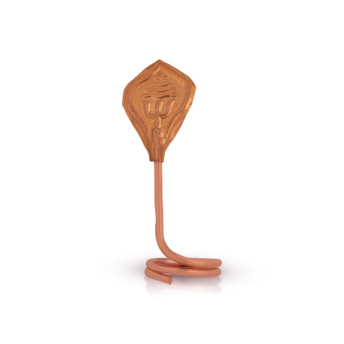Nagam Statue - 2.5 x 1 Inches | Copper Snake Statue / Naag Devta Murti for Pooja