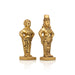Panduranga Rukmini Pair - 3 x 1.5 Inches | Brass Sculpture/ Rukmini Panduranga/ Panduranga And Rukmini for Pooja - Brass Murties