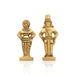 Panduranga Rukmini Pair - 3 x 1.5 Inches | Brass Sculpture/ Rukmini Panduranga/ Panduranga And Rukmini for Pooja - Brass Murties