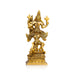 Perumal Thayar Statue With Garudan - 5.5 x 2.5 Inches | Antique Brass Idol/ Balaji Murti With Thayar for Pooja - Brass Murties