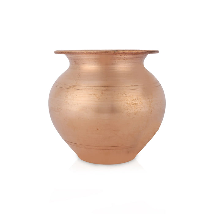 Brass chombu - 4 x 4 Inches | Lota / Brass Kalash / Pooja Pot for Home & Pooja