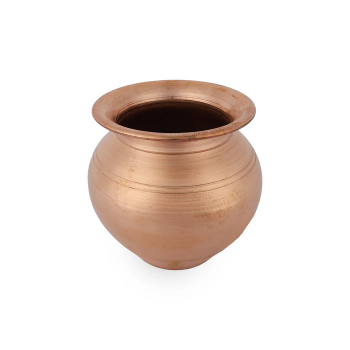 Brass chombu - 4 x 4 Inches | Lota / Brass Kalash / Pooja Pot for Home & Pooja