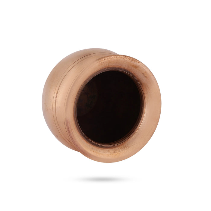 Brass chombu - 4 x 4 Inches | Lota / Brass Kalash / Pooja Pot for Home & Pooja
