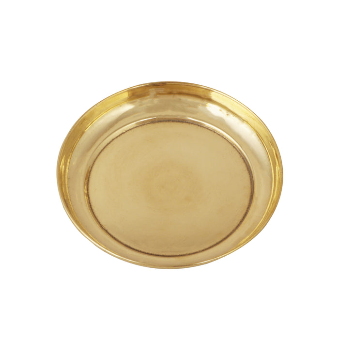 Brass Plate - 4 Inches | Puja Thali/ Pooja Plate/ Pooja Thali for Home