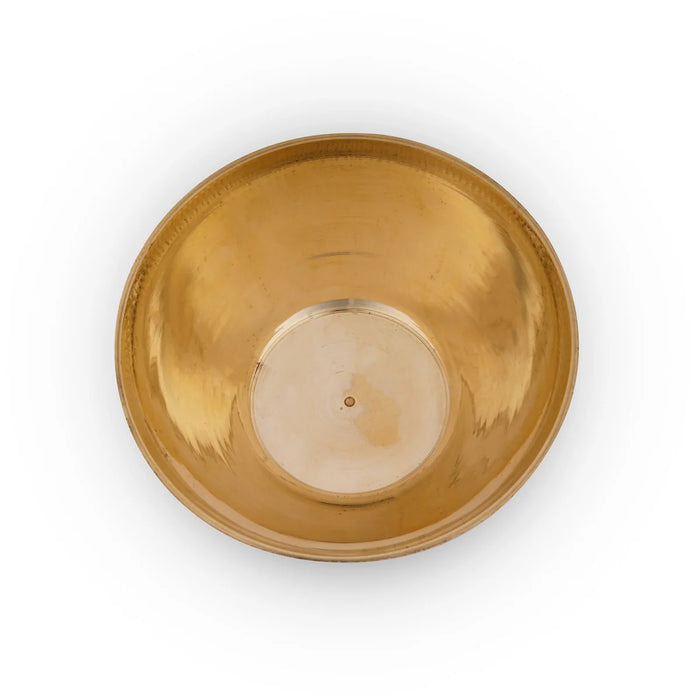 Brass Bowl - 2 x 4.5 Inches | Katora/ Cup for Pooja/ 160 Gms Approx