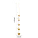 Electric Diya - 41 x 6 Inches | 5 Step Hanging Lamp / Electric Lamp / Electric Deep for Pooja Decor - Electric Lamp