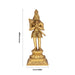 Hanuman Standing With Kadhai On Base Murti - 16 X 6 Inches | Antique Brass Idol / Anjaneya Statue For Pooja - Brass Murties