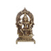 Laxmi Idol With Arch- 7.5 x 4 Inches | Antique Brass Idol/ Lakshmi Idol Sitting On Chowki for Pooja/ 1.650 Kgs - Brass Murties