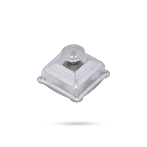 Agarbathi Stand With Base - 11 x 3.5 Inches | Swastic Pipe Design Steel Incense Stick Holder With Lid for Pooja - Agarbathi Stand