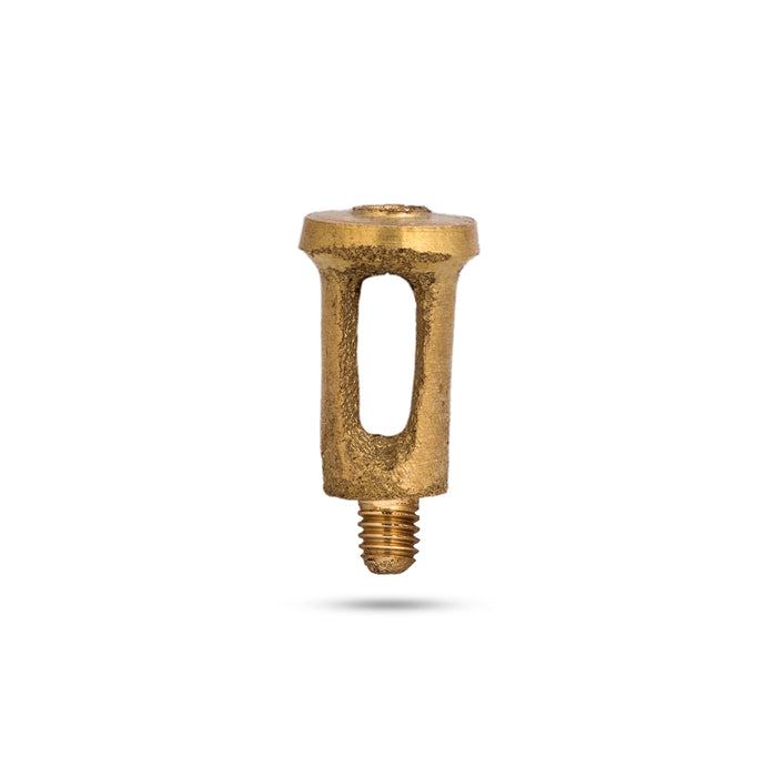 Kubera Lamp With Base - 1.8 x 1.5 Inches | Brass Kuberan Vilakku/ Kuber Deepam for Home & Pooja