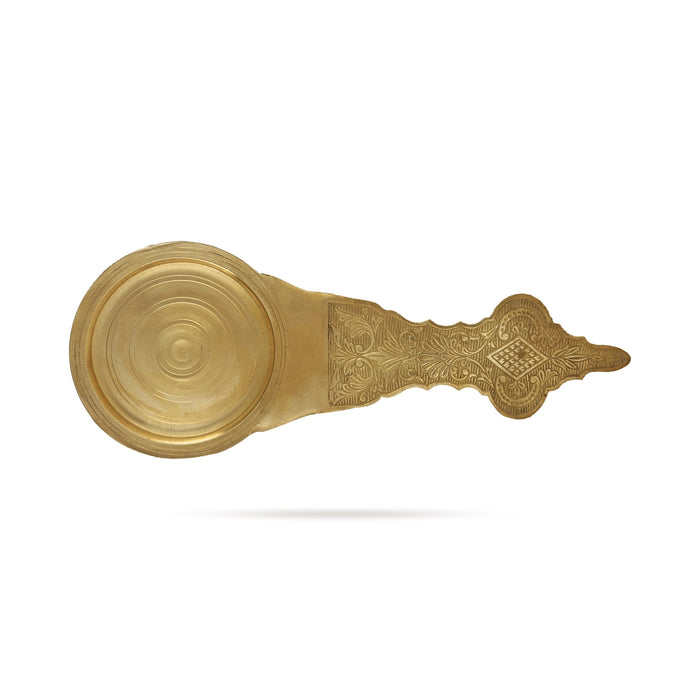 Camphor Burner - 18 x 7 Inches | Brass Kapoor Dhani/ Brass Aarti/ Camphor Aarti for Pooja