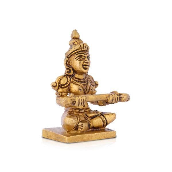 Annapuran Devi Murti - 3 x 2.5 Inches | Brass Idol/ Annapoorani Statue/ Annapurna Idol for Pooja
