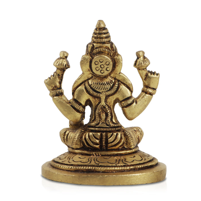Laxmi Murti  - 1.75 x 2 Inches |  Brass Idol/ Lakshmi Idol/ Lakshmi Murti/ Lakshmi Statue for Pooja - Brass Murties
