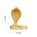 Shiv Ling Murti With Nagam - 2 x 1.5 Inches | Shiv Ling Idol/ Gold Polish Shiva Lingam Statue for Pooja - Brass Murties