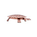 Tortoise Statue with Plate - 2.5 Inches | Copper Polish Tortoise Idol With Plate for Home/ 20 Gms Approx - Table Stand Accessories