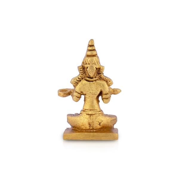 Annapuran Devi Murti - 2.5 x 1.5 Inches | Brass Idol/ Annapoorani Statue/ Annapurna Idol for Pooja