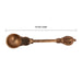 Achmani - 4.5 x 1 Inches | Copper Pali Spoon/ Achmani Spoon/ Nagam Handle Uddharani for Pooja - Panchapatra & Uddarani