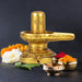 Shivling Idol - 3 x 3.25 Inch | Brass Idol/ Shiv Ling Murti/ Shiva Lingam Statue for Pooja - Brass Murties
