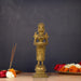 Standing Lady Deepam - 5 x 3 Inches | Antique Brass Vilakku/ Brass Lamp for Pooja/ 250 Gms Approx - Paavai Vilakku / Lady With A Lamp