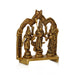 Murugan Valli Deivanai Set - 5.5 Inches | Antique Brass Statue/ Murugan Statue/ Murugan Silai for Pooja - Brass Murties