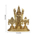 Balaji Murti - 13 Inches | Balaji Statue/ Antique Brass Statue/ Namam Shank Chakra Balaji Idol for Pooja - Brass Murties