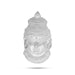 Varalakshmi Face - 6.5 x 3.75 Inches | German Silver Ammavari Face/ Devi Face for Deity Decor/ 95 Gms Approx - Head & Face Accessories