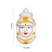 Varalakshmi Face - 6.5 x 3.75 Inches | German Silver Ammavari Face/ Devi Face for Deity Decor/ 95 Gms Approx - Head & Face Accessories