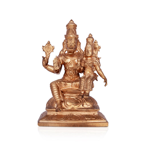 Lakshmi Varahar Murti - 6 x 4 Inches | Panchaloha Idol / Varaha Swamy Statue / Laxmi varahar for Pooja - Panchaloha Murties
