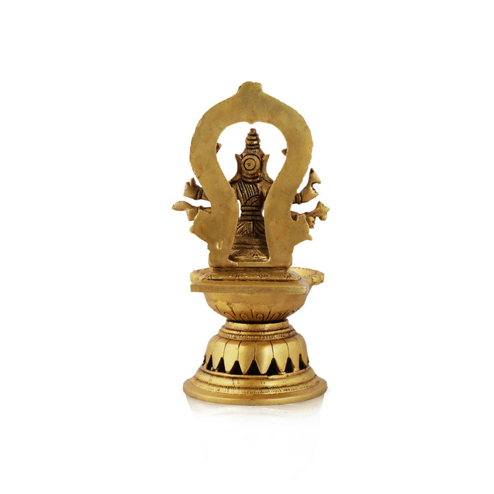 Varahi Vilakku  - 7.5  Inches |  Antique Brass Statue/ Varahi Deepam/ Brass Lamp for Pooja - Deity Lamps