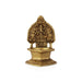 Kamatchi Vilakku - Ganesha - 7 Inches | Brass Kamakshi Deepam/ Lamp for Pooja - Deity Lamps