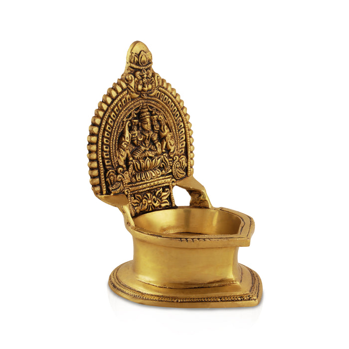 Kamatchi Vilakku -Kajalakshmi - 6.5 Inches | Brass Kamakshi Deepam/ Lamp for Pooja