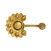 7 Face Ghee diya with nagam- 3.5 x 14 Inches | Brass Deepam/ Ghee Diya / Lamp / Vilakku for Pooja - Deity Lamps