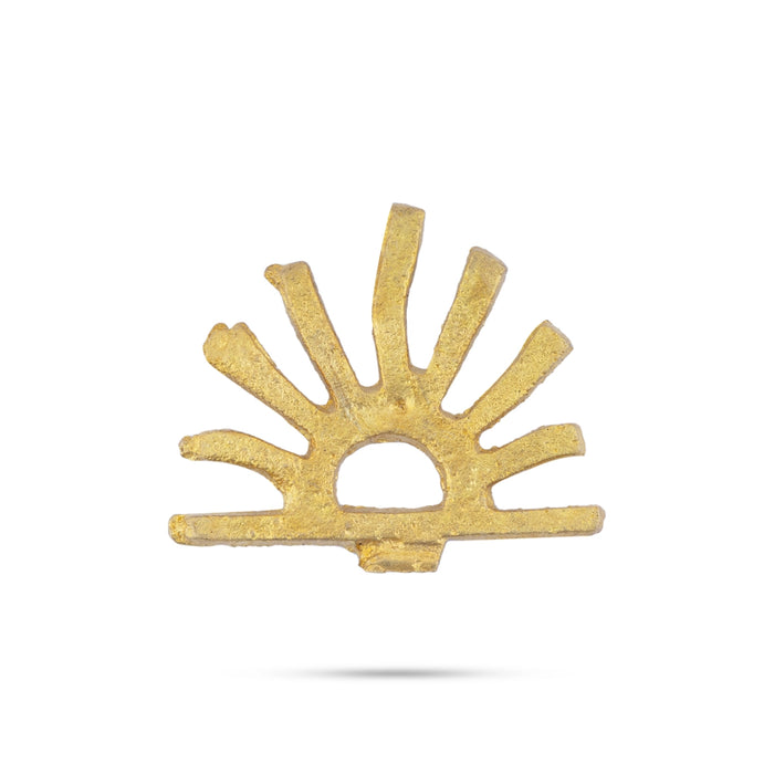 Forehead Tilak Stamp - 2.5 x 0.5 Inches | Zinc Tilak Applicator/ Tilak Mudra for Daily Usage & Deity Ornament - Deity Accessories