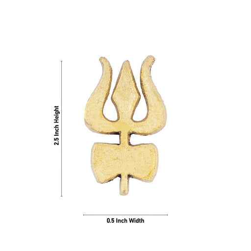 Forehead Tilak Stamp - 2.5 x 0.5 Inches | Zinc Tilak Applicator/ Tilak Mudra for Daily Usage & Deity Ornament - Deity Accessories