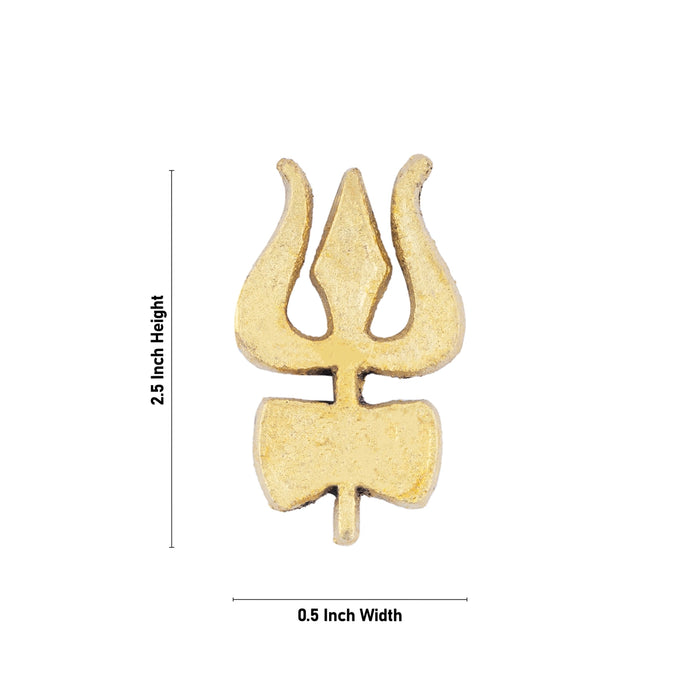 Forehead Tilak Stamp - 2.5 x 0.5 Inches | Zinc Tilak Applicator/ Tilak Mudra for Daily Usage & Deity Ornament - Deity Accessories