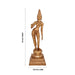 Sivagami Standing on Base Murti - 18 x 5.5 Inches | Panchaloha Idol/ Sivagami Statue/ Sivagami Idol for Pooja - Brass Murties